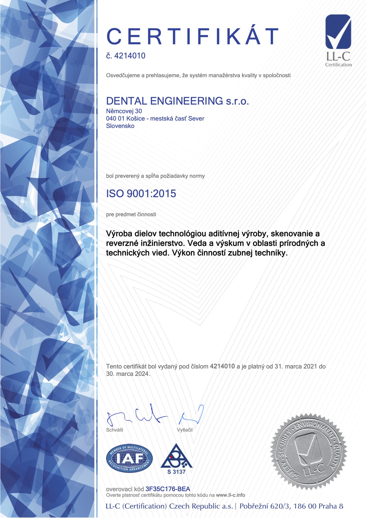 ISO-Certificate